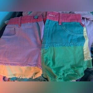 Colorblock shorts